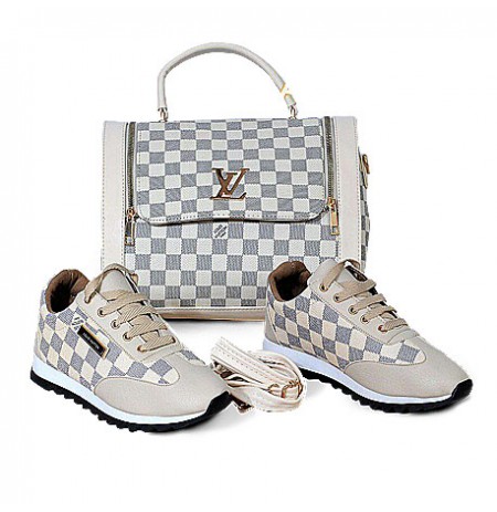 Ensemble Sac à main et chaussure  Louis Vuitton - Beige